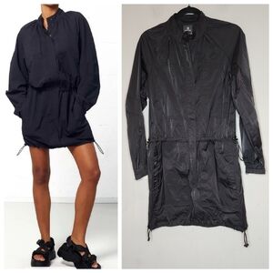 Magnlens Tech Black Dress Mini Dress Long Sleeve Bungee Size Small Nylon Spandex